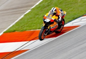 Dani Pedrosa set the pace on Day 2