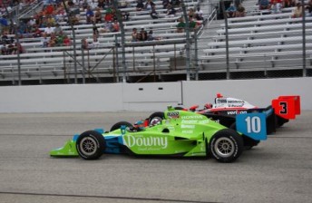 Franchitti took victory despite heavy resistance from Castroneves