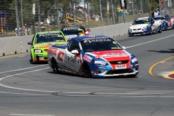 David Sieders on his way to winning the opening Australian V8 Utes round in Adelaide