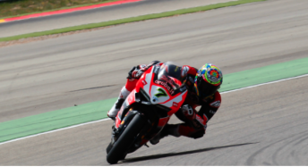 Chaz Davies on his way to milestone Ducati victory