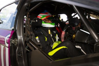 Simona de Silvestro behind the wheel of Renee Gracie