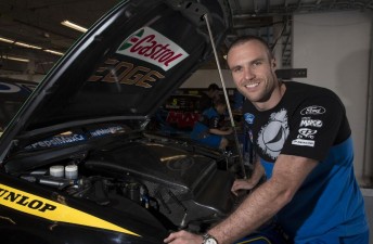 Dempsey caught admiring his reflection in an FPR engine cover