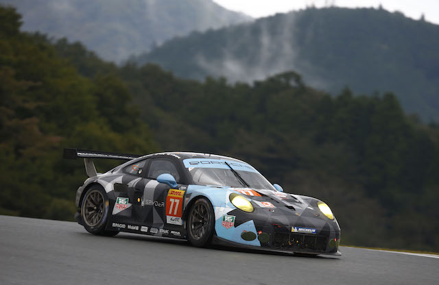  The Dempsey Proton Racing Porsche RSR on its way to a class win for Dempsey, Patrick Long and Marco Seefried at Fuji last year