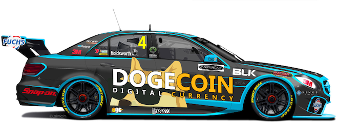 A concept design of what the Dogecoin Mercedes could look by Reddit member 