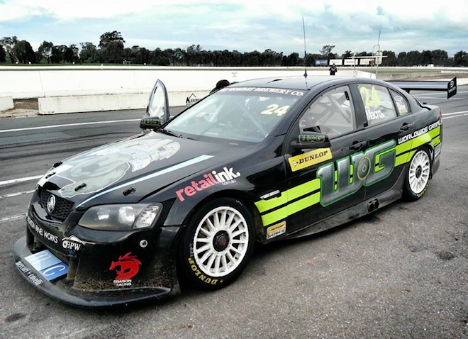 Dragon tested its ex-PWR Holden at Winton last week with help from GRM staff and drivers