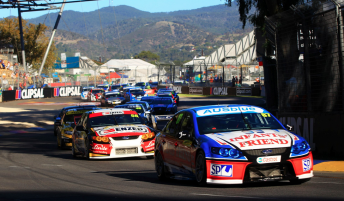 The Dunlop Series field through Adelaide