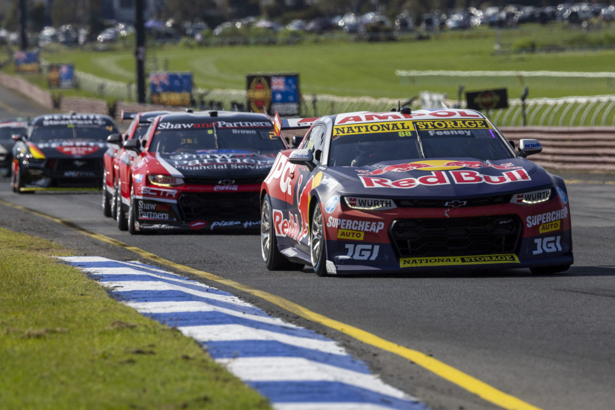 Broc Feeney and Jamie Whincup won the 2023 Sandown 500. Image: Supplied