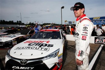 Carl Edwards will start from pole for the first time since November 2013
