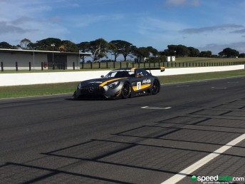 Peter Hackett and Dominic Storey shook down their Mercedes AMG GT3