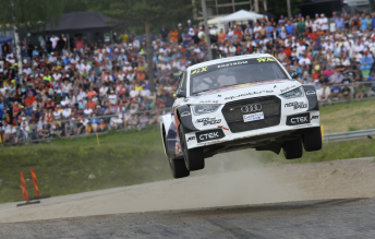 After winning the event last year, Mattias Ekstrom has taken victory in the Swedish round of the FIA World Rallycross championship