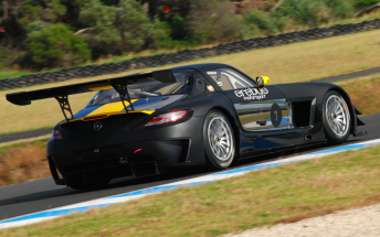 Muscat got behind the wheel of an Erebus SLS during a recent Phillip Island test day