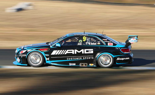 Will Davison on track at Queensland Raceway on Tuesday