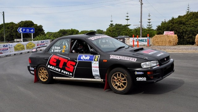 Simons Evans heads the ARC field after the Busselton stages