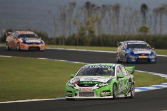 The three FPR Falcons of David Reynolds, Mark Winterbottom and title leader Will Davison