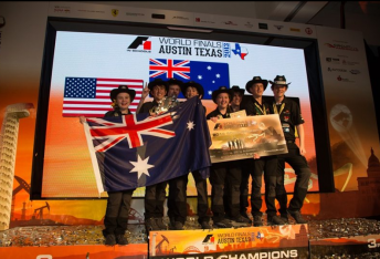 The winning Australian entry from the F1 in Schools competition