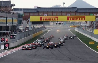 The Formula One field in Korea two weeks ago