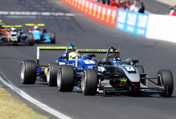 Winslow closes onto the tail of his former R-Tek team-mate Guiliana