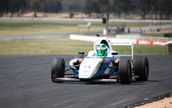 The CAMS Australian Formula 4 car during a recent test at Winton  