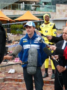 Mark Winterbottom speaking to the media at last Friday