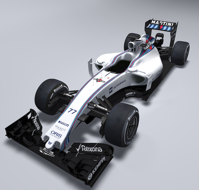 Williams FW37 with new nose design 