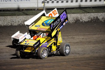 Ryan Farrell behind the whee of the Monte Motorsport entry at the Perth Motorplex.