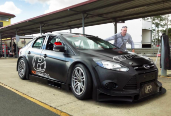 The GTC prototype car pictured here at Queensland Raceway