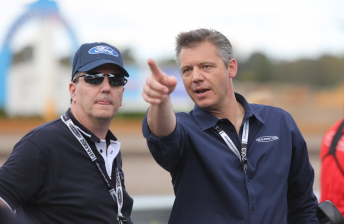 Graziano and V8 Supercars CEO James Warburton