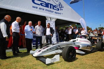 CAMS unveil FIA Formula 4 car at the Australian Grand Prix