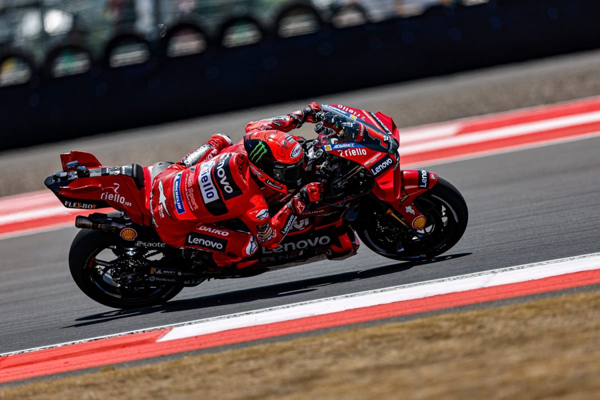 Francesco Bagnaia won the Indonesia MotoGP Race. Image: Ducati Team