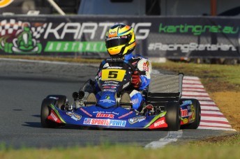 Scott Sorensen began his Stars of Karting debut in the best possible fashion