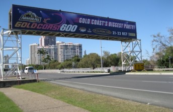 Construction began this week on the Armor All Gold Coast 600 circuit