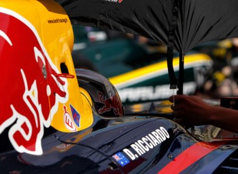 Daniel Ricciardo will start the first race at Hockenheim from pole position