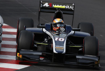 Artem Markelov on his way to victory in the Monaco feature race