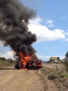 The fire which destroyed the WRX