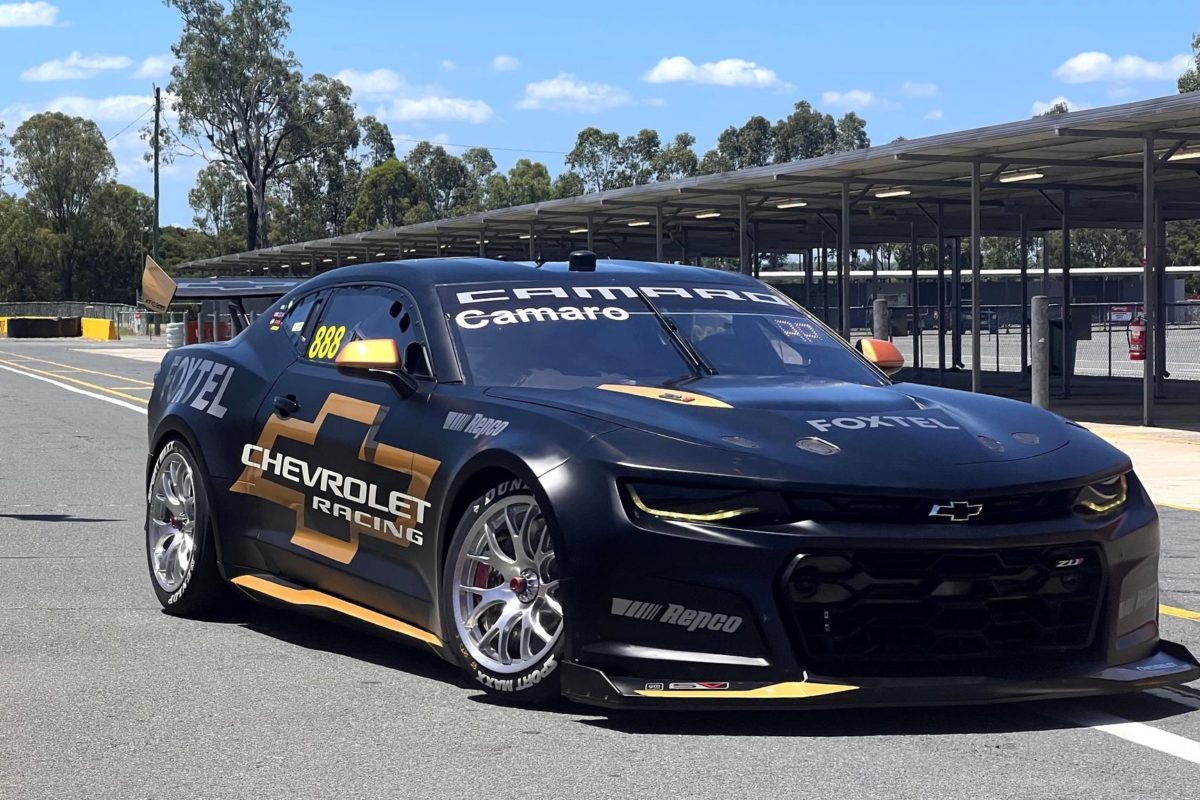 The Gen3 Chevrolet Camaro Supercar prototype at Queensland Raceway