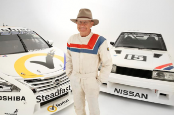 George Fury with the two Nissans