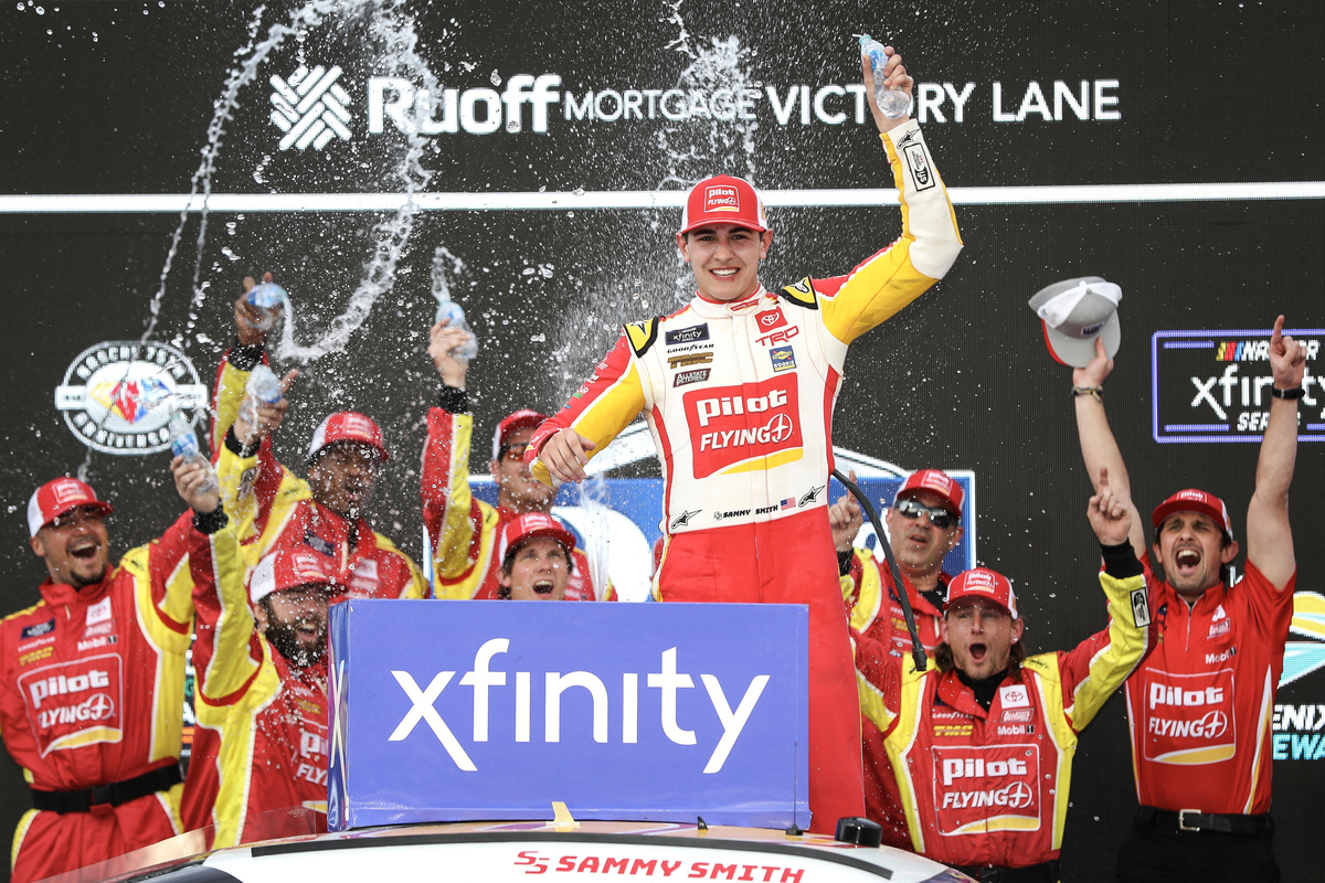 Sammy Smith will replace Josh Berry at Jr Motorsports in the 2024 Xfinity Series. Image: NASCAR/Getty Images