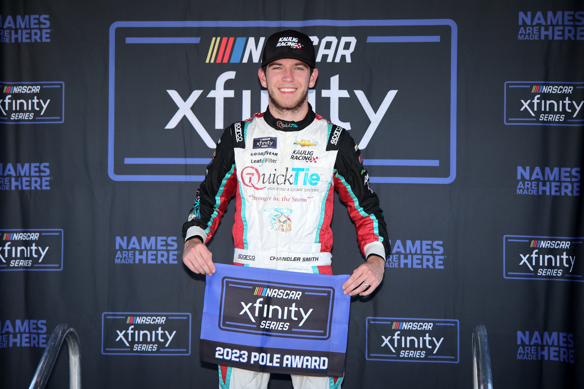 Chandler Smith will make his NASCAR Craftsman Truck Series return this Saturday.. Image: NASCAR/Getty Images
