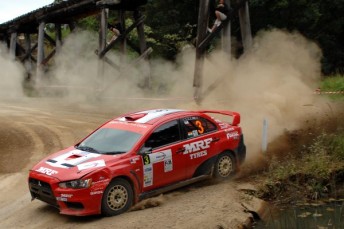 Guarav Gill took just one stage win at the International Rally of Queensland