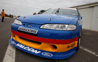The ex-Glenn Seton Racing Falcon prepared and driven by Troy Kelly