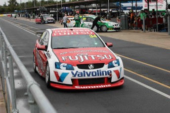 Patrick Long aboard the Fujitsu Commodore at Queensland Raceway