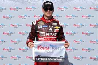 Gordon with his second pole for the Daytona 500