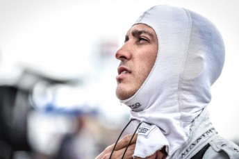 Graham Rahal was taken out by Tristan Vautier but is still clutching hope of coming from behind and winning the IndyCar Series 