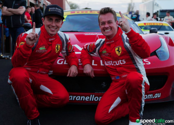 Grant Denyer (right) will leave Maranello Motorsport to join Tekno Autosports McLaren GT program