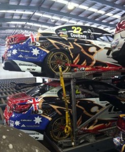 A spy shot of the HRT entries at Brisbane airport. pic: twitter