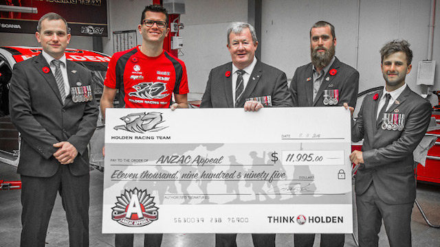 The cheque handover at the HRT