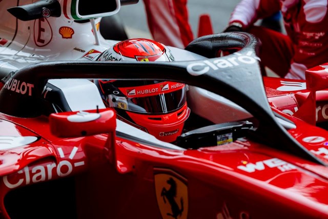 The Halo device developed by Ferrari and Mercedes
