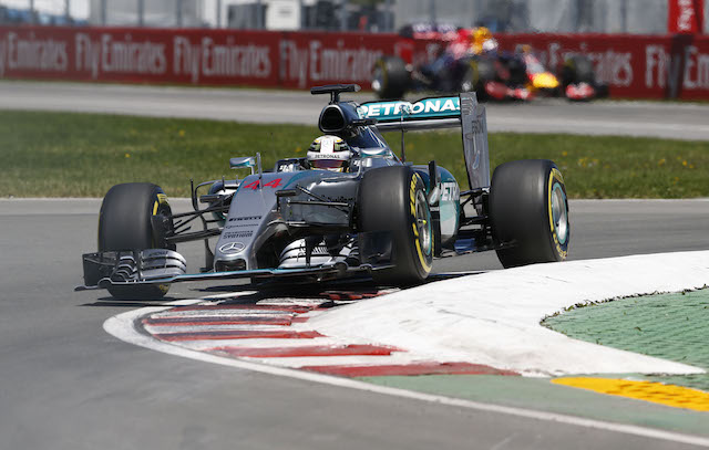 Lewis Hamilton was rerely troubled on his way to victory at Montreal