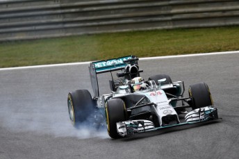 Lewis Hamilton topped the times in FP2