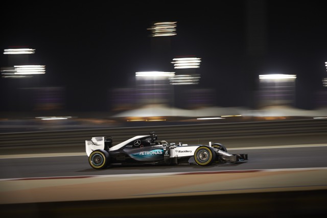 Lewis Hamilton on his way to a fourth pole position of the season 